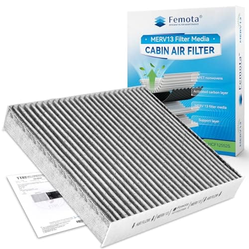 Femota Certified MERV 13 Cabin Air Filter with Activated Carbon, CF12552 for Nissan Altima(2019-2024),Rogue(2021-2024),Pathfinder(2022-2024), Infiniti QX50(2019-2024),QX55 / QX60(2022-2024)