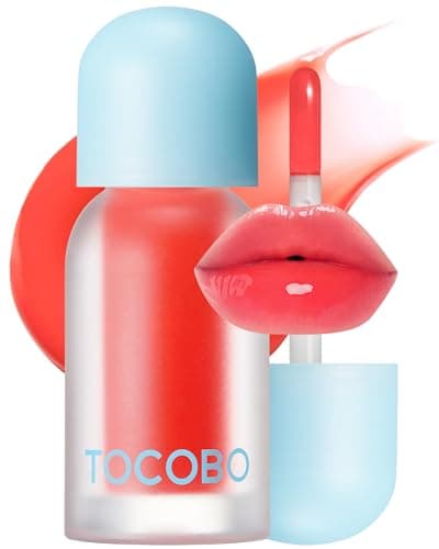 TOCOBO Juicy Berry Plumping Lip Oil 15 Coral Soda Korean Vegan Hydrating Lip Oil with Plant Oils for High Shine Gloss Non Sticky Formula for All Skin Tones 012 floz
