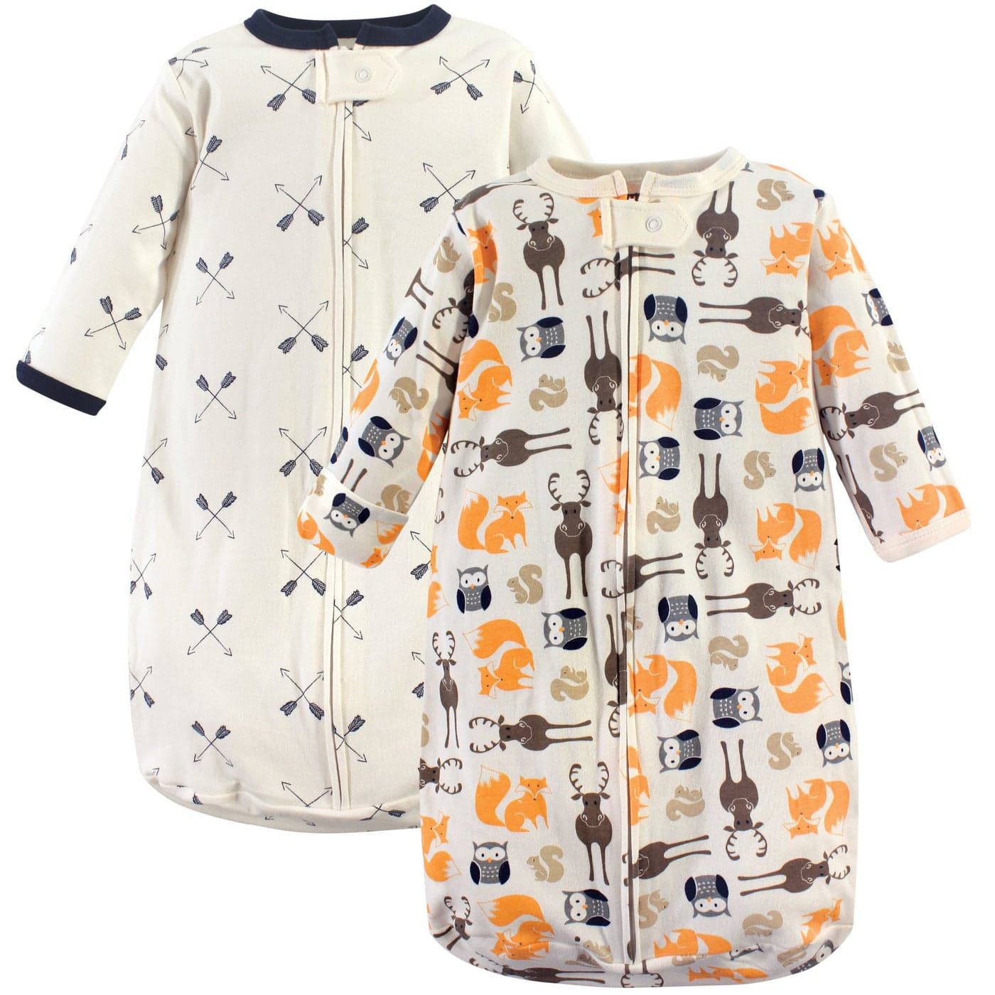 Hudson Baby Cotton LongSleeve Wearable Sleeping Bag Sack Blanket Forest 39 Months