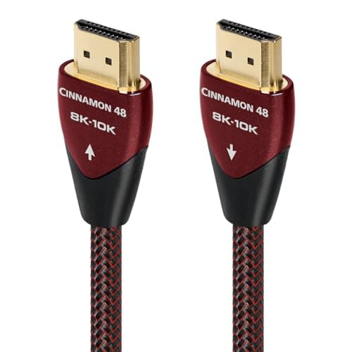 AudioQuest Cinnamon 48 2.1 HDMI Cable - 8K/10K Ultra HD, Gaming, High-Speed, 48Gbps, HDR, eARC - 3m