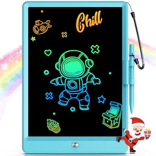 Bravokids Toys for 36 Years Old Girls Boys LCD Writing Tablet 10 Inch Doodle Board Electronic Drawing Pads Educational Birthday Gift for 3 4 5 6 7 8 Years Old Kids Toddler Blue