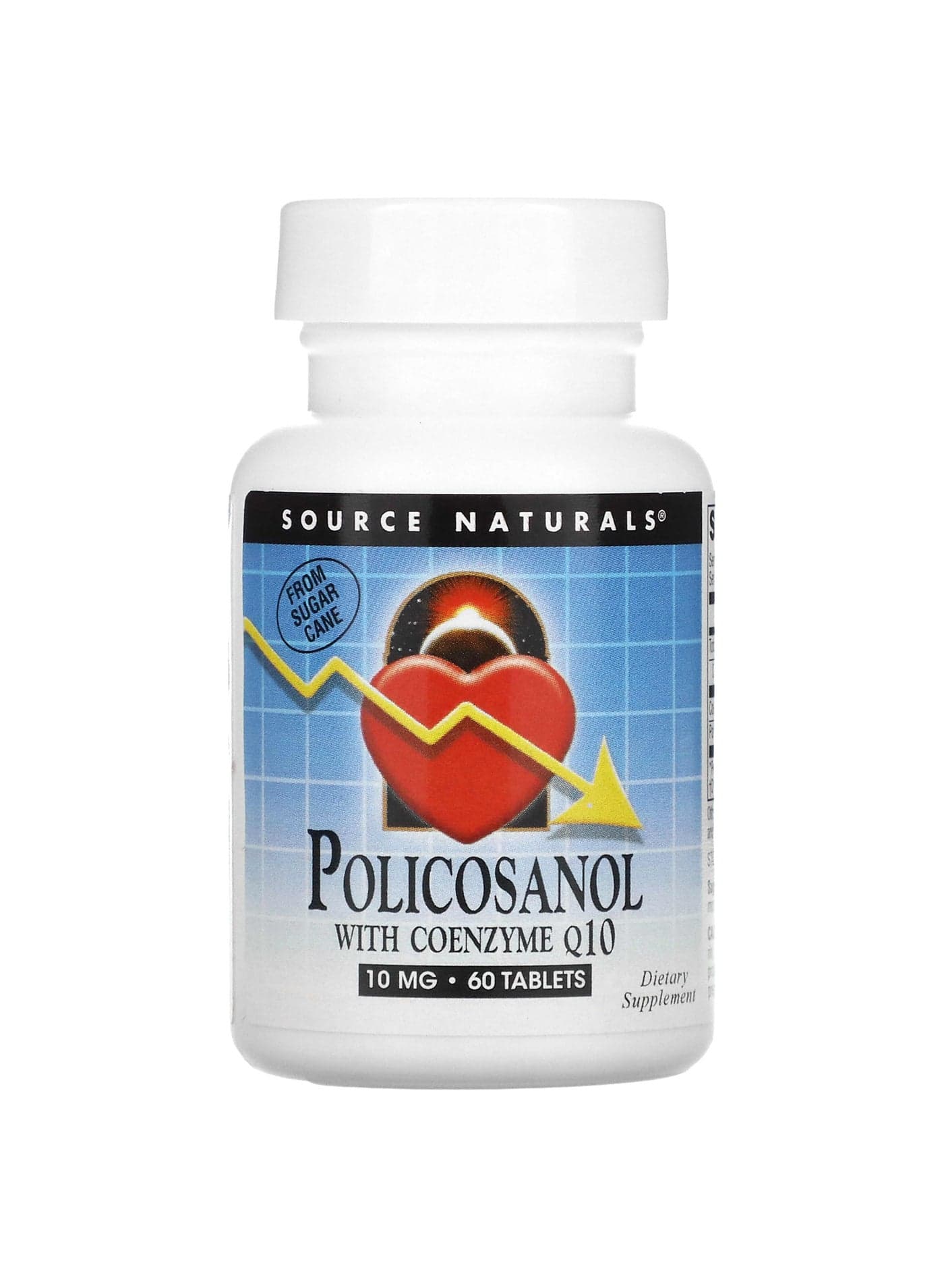 Policosanol With Coenzyme Q10, 10 mg, 60 Tablets