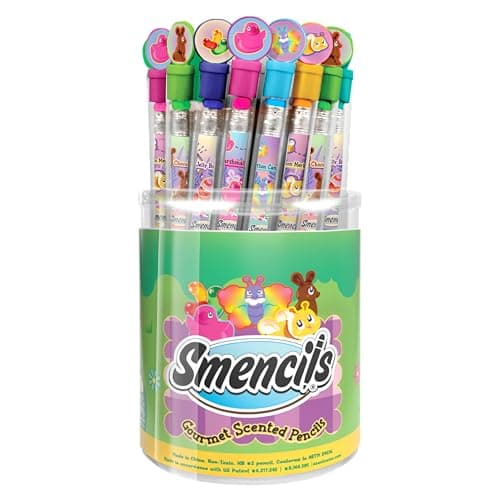 Spring Smencils Cylinder HB 2 Patented Gourmet Scented Pencils 50 Count Gifts for Kids Classroom Rewards Party Favors Easter day