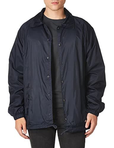Dickies Men's Lightweight Snap Jacket, Dark Navy, X-Large