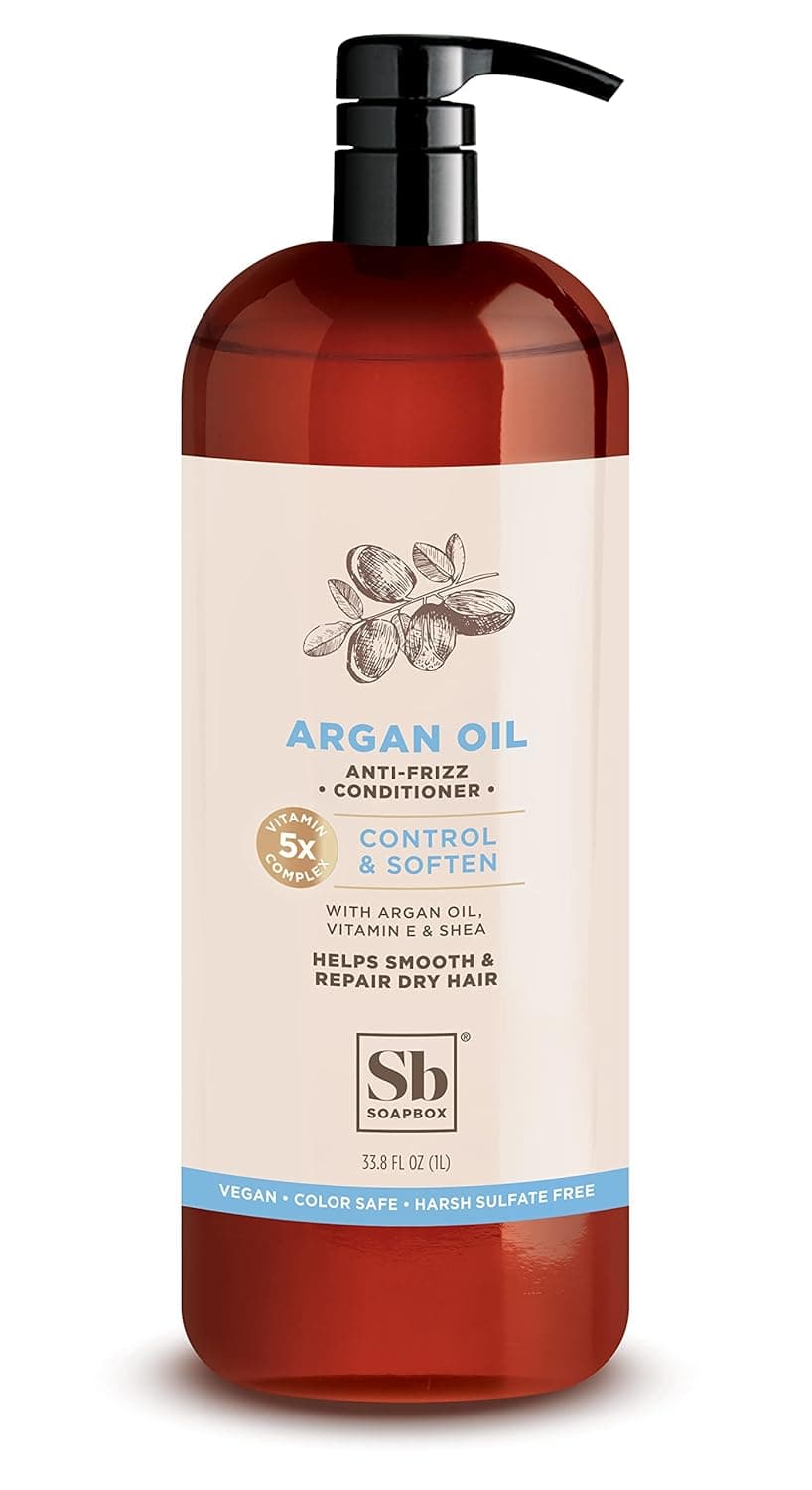 Soapbox Argan Oil Conditioner Sulfate Free Paraben Free Silicone Free Color Safe and Vegan Hair Conditioner 338 Ounces