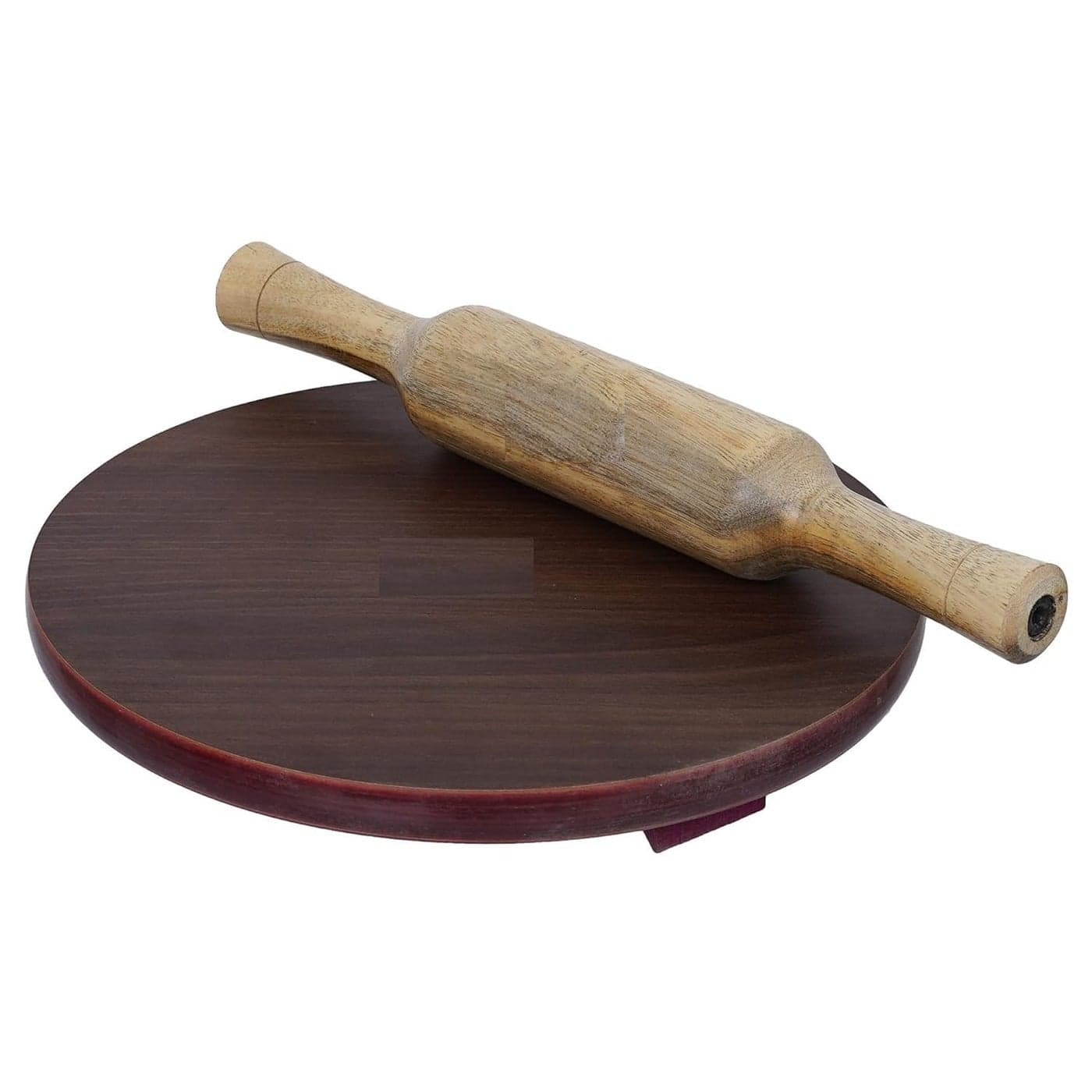 RJ kitchenware Store Chakla belan roti maker rolling pin board 10 Inch Plywood Chakla with 12Inch Wooden Belan for Home Kitchen 10 in Plywood