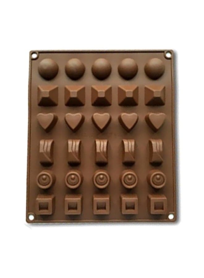 Brown Silicone Chocolate Mold 275 by 235 Centimeters