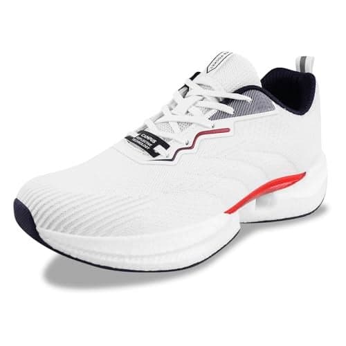 Campus Men's CORA Running Shoes WHT/Navy - 9UK/India