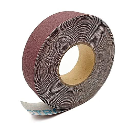 240 Grit Continuous Sandpaper Roll 1" x 8.7 Yard Emery Cloth Aluminium Oxide Abrasive Sandpaper Roll Drum Sander Sandpaper Rolls for Wood Furniture Finishing Metal Sanding Automotive Polishing
