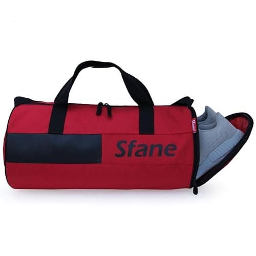 Sfane Red & Black Duffel Gym Bags