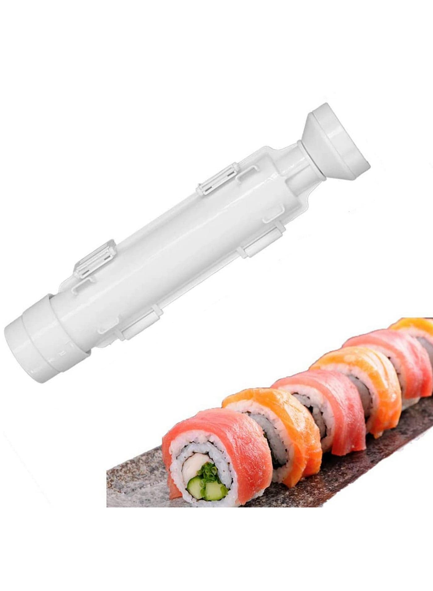 Quick Sushi Maker Roller Rice Mold Vegetable Meat Rolling Gadgets DIY Sushi Device Making Machine Kitchen Ware for Home Cooking Easy Sushi Preparation Tools