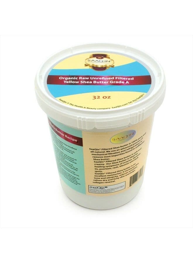 Authentic Organic African Shea Butter FILTERED & CREAMY 32 Oz