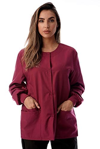 Just Love Womens Solid Jacket 4501-BUR-M Burgundy