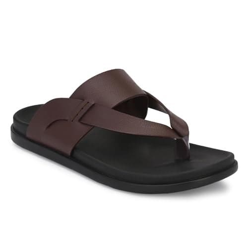 Centrino Sandal for Men | Grip Insole for Stability | Modern slipper Look with Straps | Comfortable Casual look sandal for Men's 9281-2