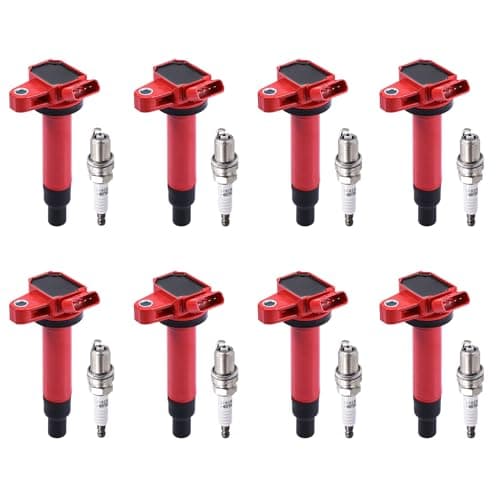 Pindex 8 Pack Ignition Coils and Iridium Spark Plugs,UF230 4504/PK20TT Coil Pack Kits Compatible with Toyota Lexus 4Runner Tundra Land Cruiser Sequoia GS430 GX470 LS430 LX470 SC430 4.3L 4.7L V8