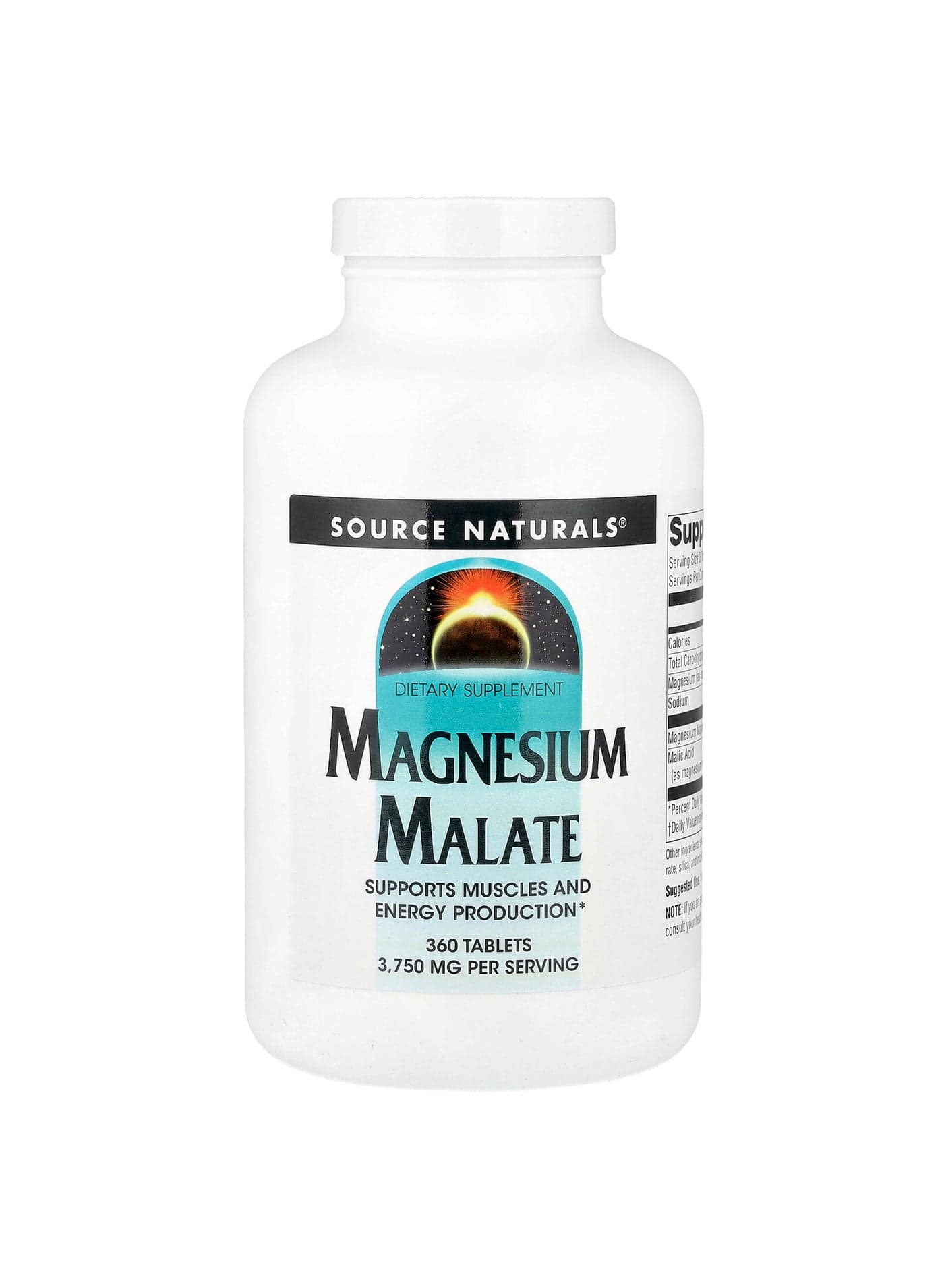 Magnesium Malate, 360 Tablets (1,250 mg per Tablet)