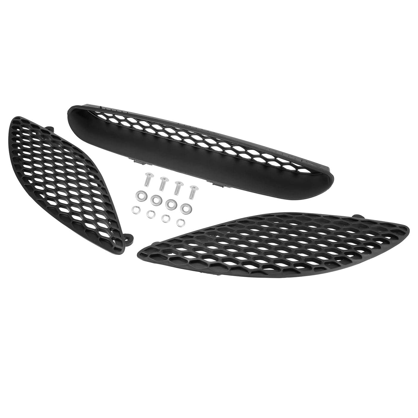 X AUTOHAUX Front Hood Bezel Vent Trim Hood Scoop Grille Kit for Dodge Charger 20152020 Replacement for 68202462AD 68202581AC 68202580A