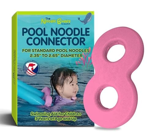 Pool Noodle Connector The Noodle Buddy Swim Aid for Kids Toddlers Snug Safe Durable Fits Standard Pool Noodles Floaties Accessory Boosts Confidence in Water Not a Life Saving Device