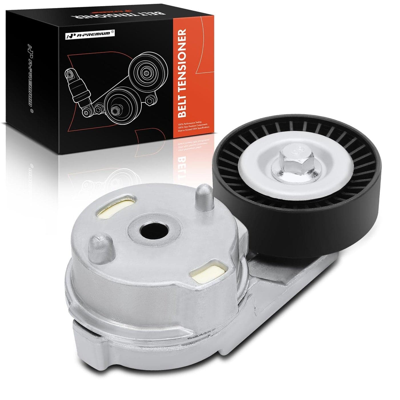 APremium Belt Tensioner Assembly with Pulley Compatible with Jeep Wrangler 2007 2008 2009 2010 2011 V6 38L Replace 53032860AA