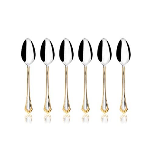 Shri & Sam Stainless Steel Feather Baby Spoon, 6 Pieces