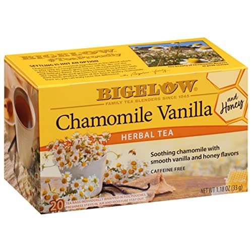 Bigelow Tea Chamomile Vanilla with Honey Herbal Tea Caffeine Free Tea with Chamomile Vanilla 20 Count Box Pack of 6 120 Total Tea Bags