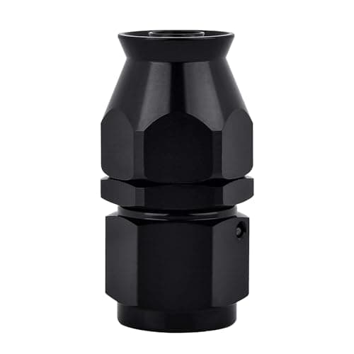 EVIL ENERGY 4AN PTFE Hose End Fitting Straight Black for PTFE Hose Only
