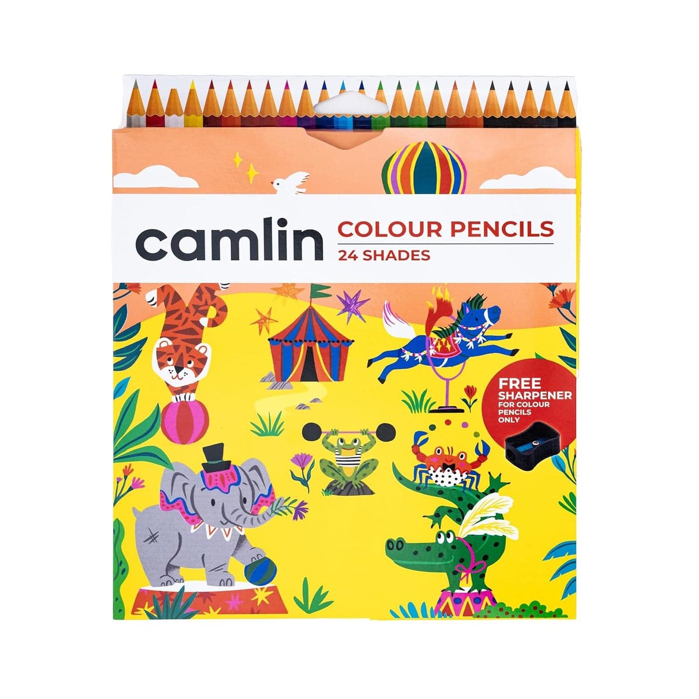 Camlin Kokuyo 4192567 24Shade Full Size Colour Pencil Set Assorted