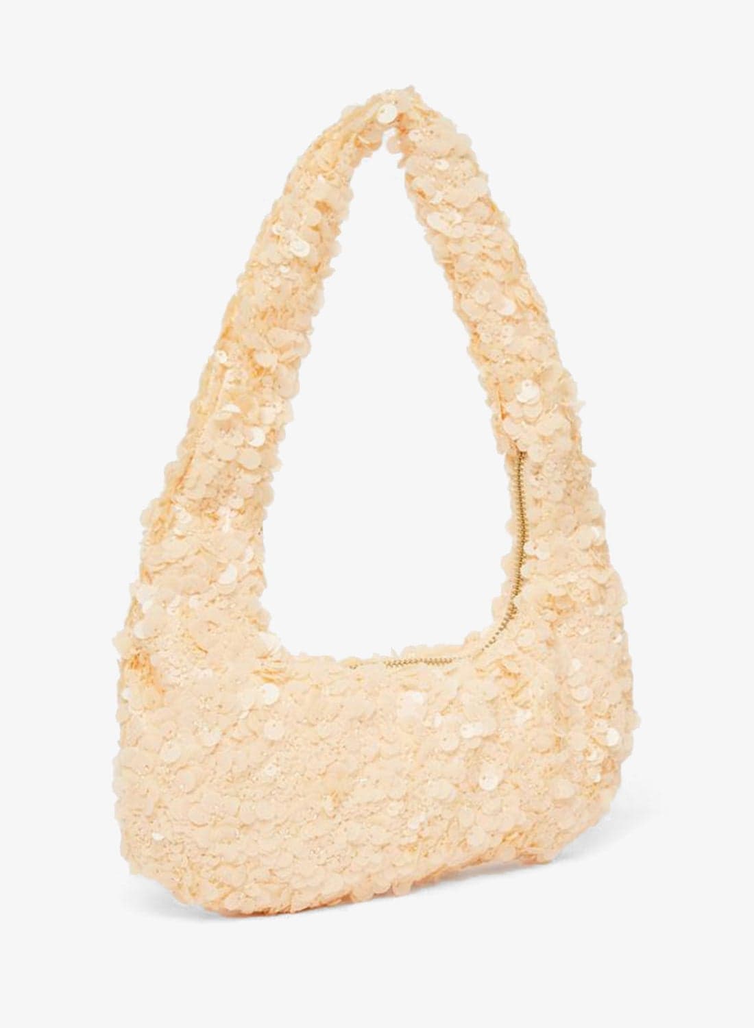 Gold Sequin Shoulder Bag