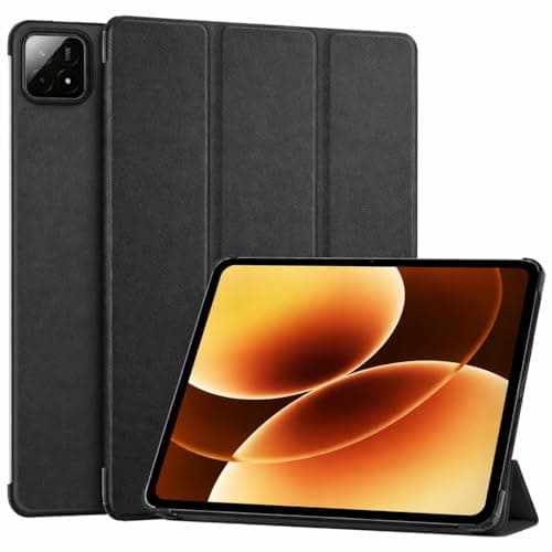 ProElite Cover for Xiaomi Mi Pad 8/8 Pro/Mi Pad 7/7 Pro 11.2 inch Cover Case, Trifold Flip Case Cover, Support Auto Sleep Wake, Black