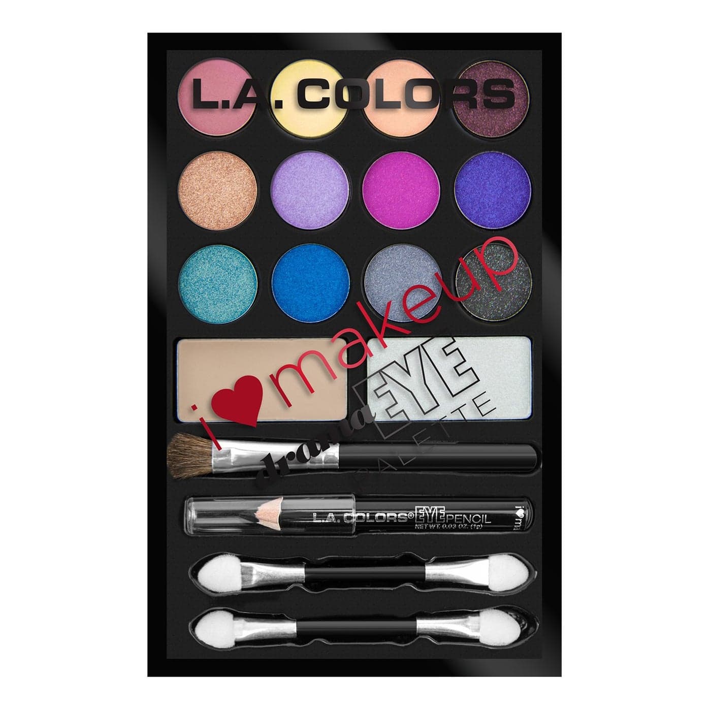 LA COLORS I Heart Makeup Eyeshadow Palette Dazzling C30358
