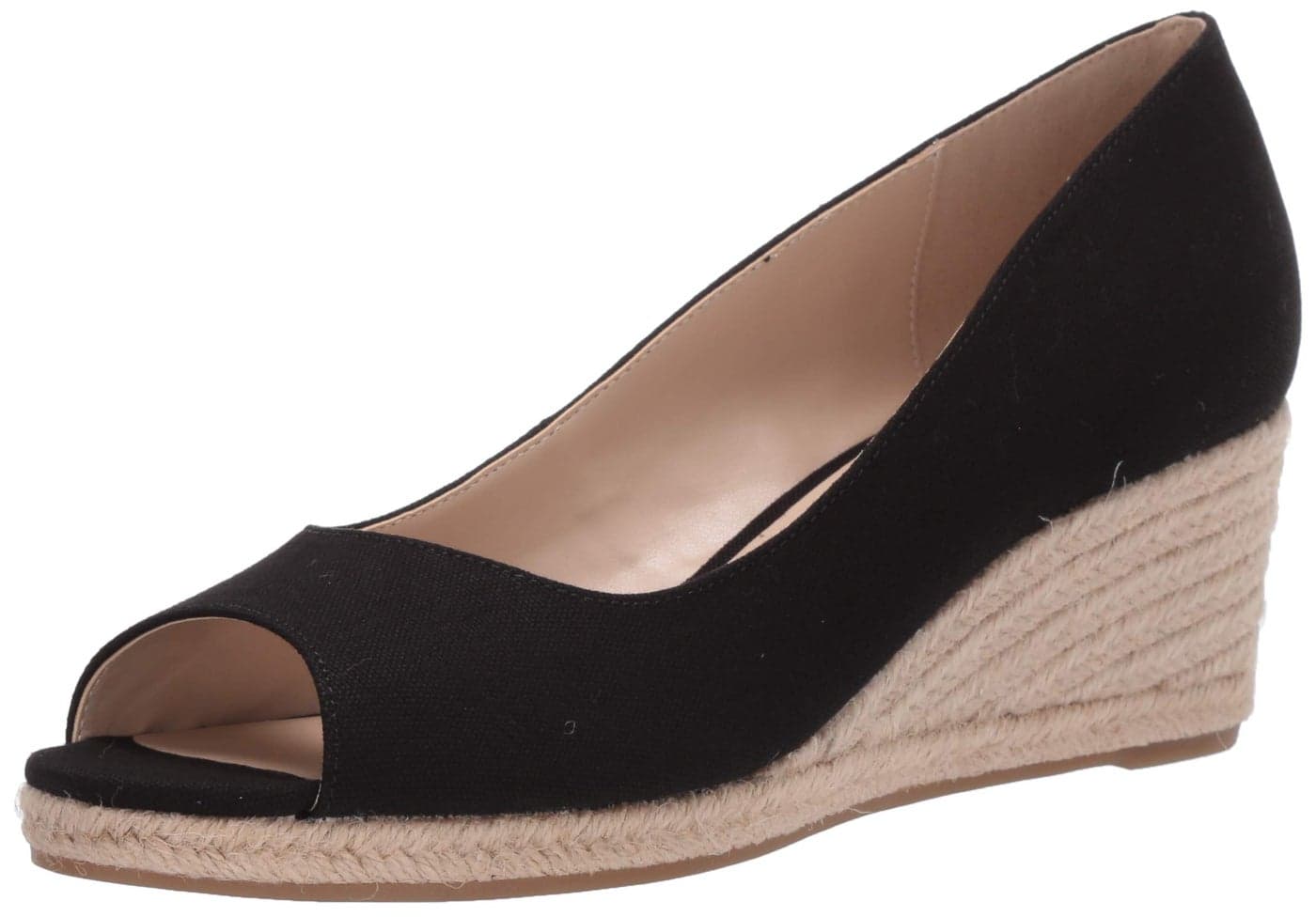 Bandolino Womens Nuri Wedge Sandal Black 8