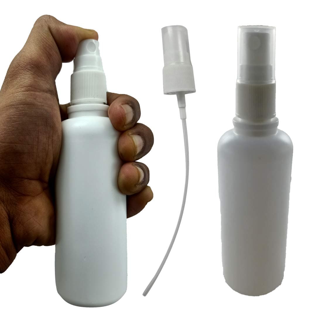 DIY Crafts Pack of 2 Pcs White Empty Refillable Fine Mist Spray Bottle 100 ML White Color Pack of 5 Pcs Kitche Pack of 2 Pcs White