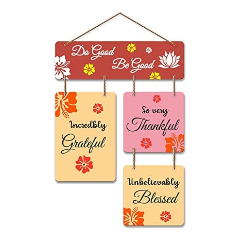 Artvibes Do Good Be Good Printed Wooden Wall Hanging | Quotes Decor Item | Wall Accent | Office Wall Decoration Items | Inspirational Quotes Wall Art | Mdf Wall Decoration | Gift Items (WH_6511N)