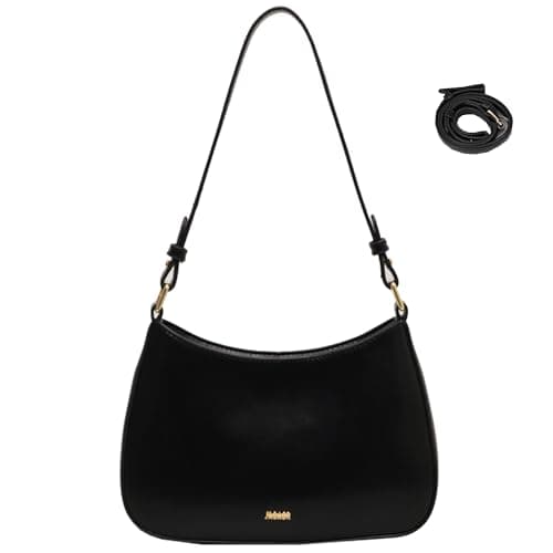 Makukke Y2K Small Shoulder Bag for Women - PU Leather Crossbody Handbag for Dating, Party, Shopping - Black Vintage Style