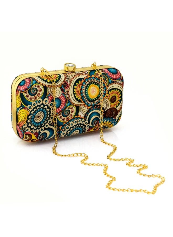 Clutch Purse for Women, Soft & Lightweight Evening Clutch for Weddings, Proms, Cocktail Peacock