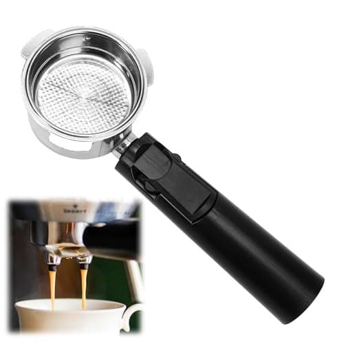 Coffee Espresso Machine Handle Replacement Parts 3 Ears Cafe Bracket Handle Portafilter Filter Basket for Lidl Silvercrest CM4621 CM4218 KF5002 KF500S Barista with FILTER VASKET