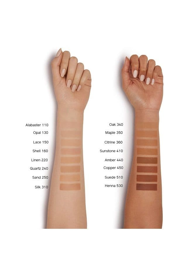 Synchro Skin Self-Refreshing Custom Finish Powder Foundation, Sand 250-24-Hour Sheer-to-Medium Buildable Coverage with Shine Control - Smudge Proof & Non-Comedogenic