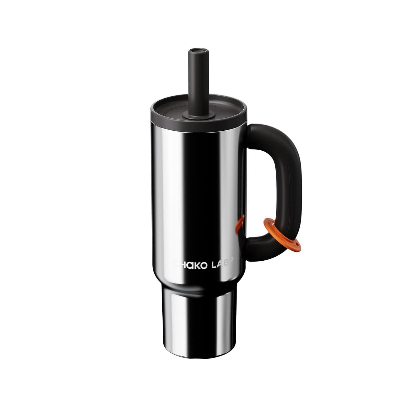 CHAKO LAB BaWang Insulated Stainless Steel Tumbler Tumbler with Handle and Straw 33oz Cup Holder Friendly for Travel Leakproof Water Bottle BPAFree 316 stainless steel liner Silver