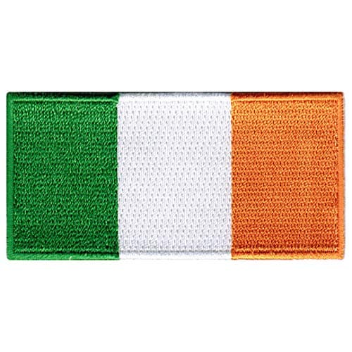 Cypress Collectibles - Ireland Flag Patch - Embroidered Appliqué - European Country Iron On Patches - Dimensions: 3.5" x 1.75"