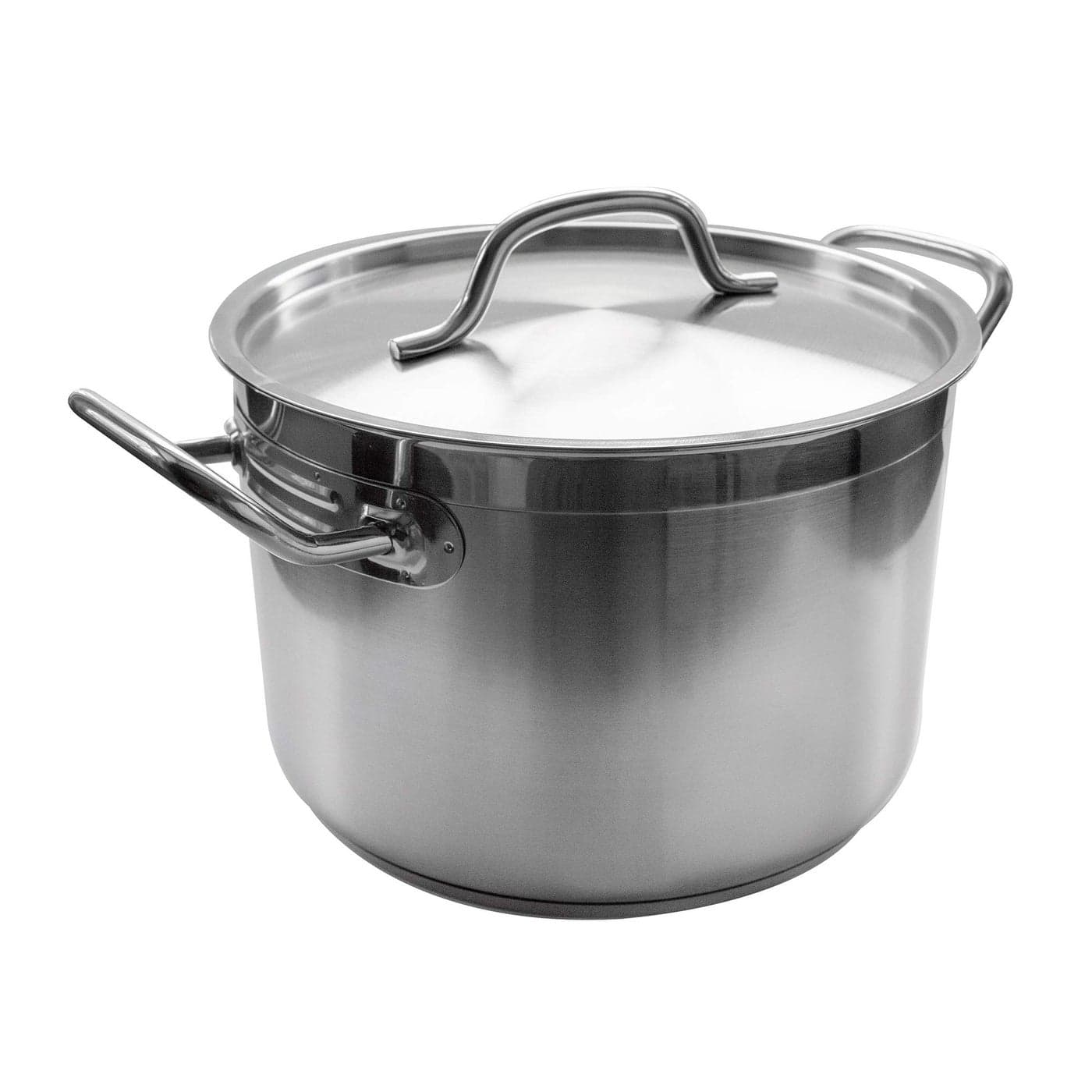 Update International 16 Qt Stainless Steel Stock Pot wCover silver SPS16