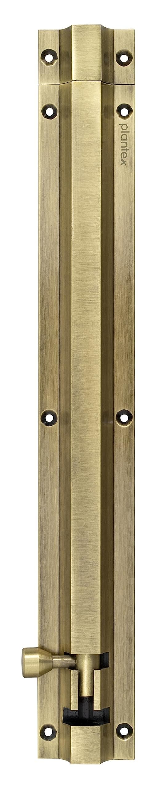 Plantex Stainless Steel Tower Bolt 12 inch/Tower Bolt for Home,Offices Doors and Windows/Tower Bolt for Main Door/Door Latch/Kundi/Chitakini/Door Latch for Windows - Pack of 1 (Brass Finish)