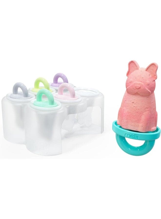 Animal Ice Pop Mould with Tray – 6 Piece Popsicle Maker for Kids | Cute Animal Shape Ice Pop Molds | Reusable, BPA Free, Easy to Use | DIY Ice Cream & Popsicle Maker