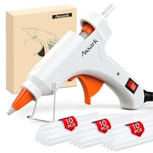 30W Mini Hot Glue Gun Kit with 30 Glue Sticks Fast Preheating Hot Melt High Temp for School Crafts DIY Arts and Quick Home Repairs