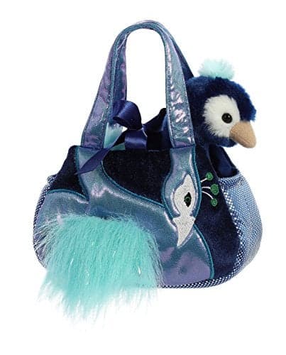 Aurora® Fashionable Fancy Pals™ Mora Peacock™ Stuffed Animal - On-The-go Companions - Stylish Accessories - Multicolor 7 Inches