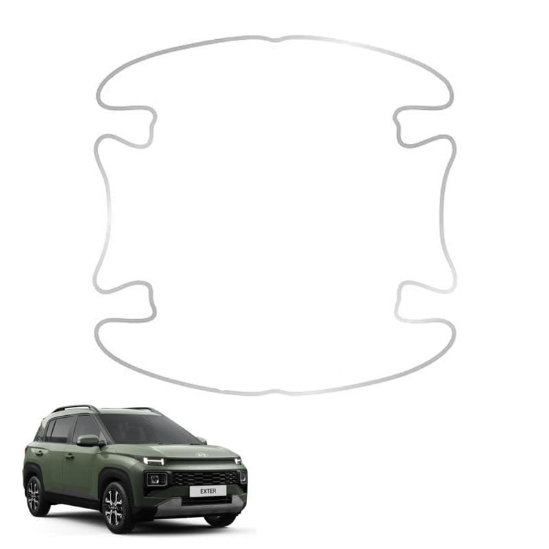 Autokaar Car Door Handle Protector Sticker PU Finger Scratch Guard Transparent Universal for Hyundai Exter/Creta/Venue/Verna/Alcazar/Tucson/i10/i20/Nios