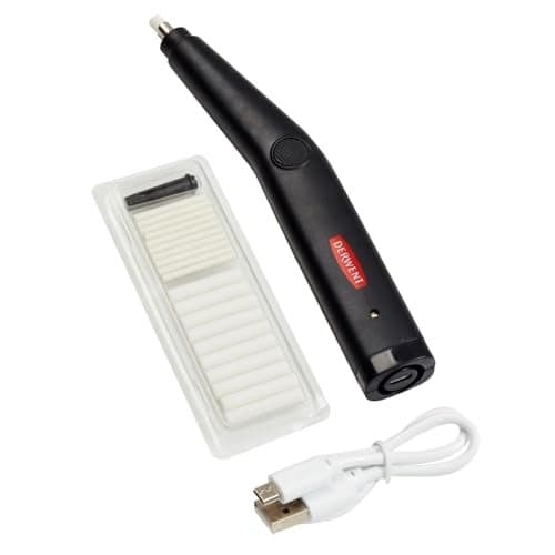 Derwent USB Rechargeable Eraser with 20 Replacement Erasers, Includes USB Charging Lead, Ideal for Erasing Detailed and Technical Drawing, Professional Quality - 2305810, White