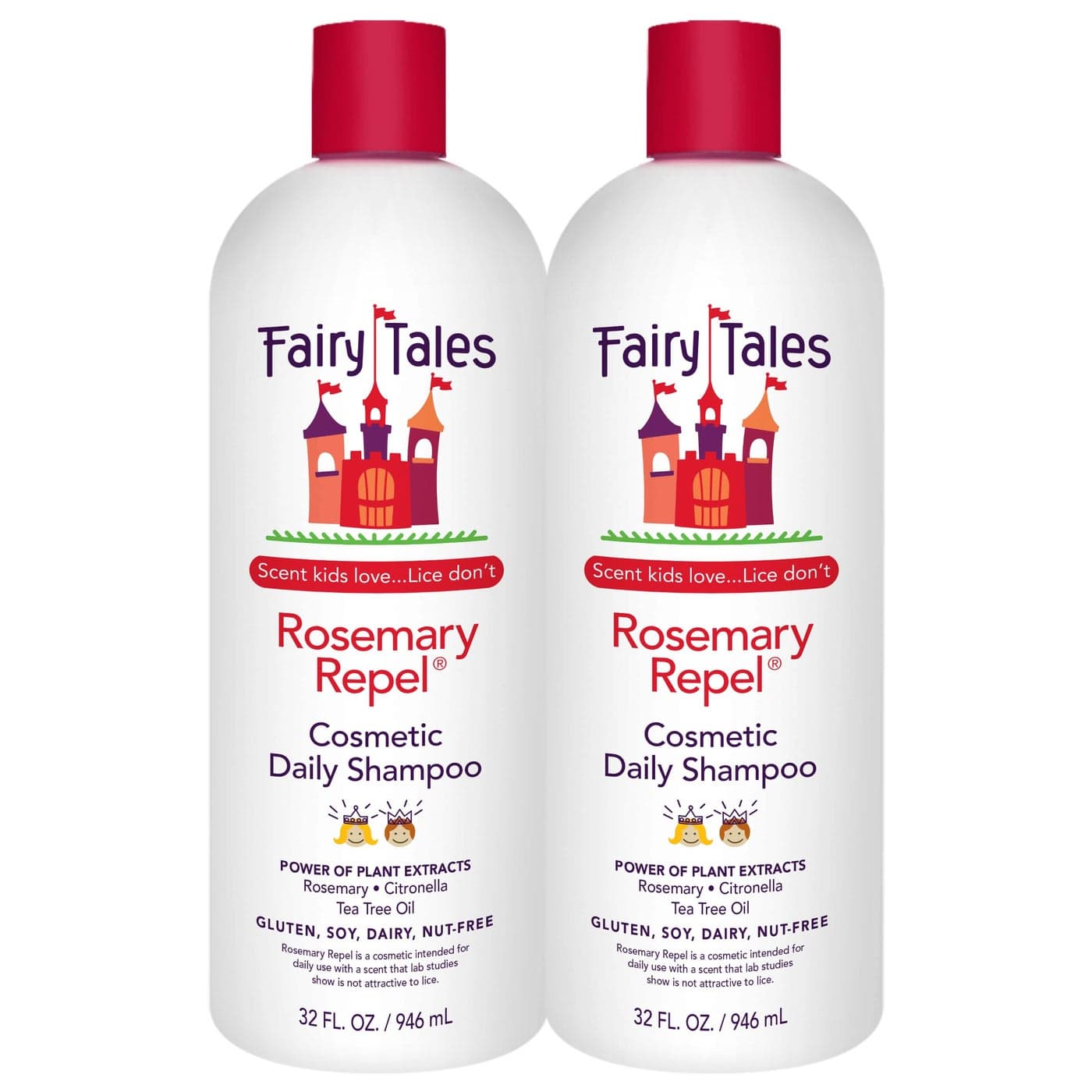 Fairy Tales Rosemary Repel Daily Kids Shampoo Kids Like the Smell Lice Do Not 32 fl oz Pack of 2
