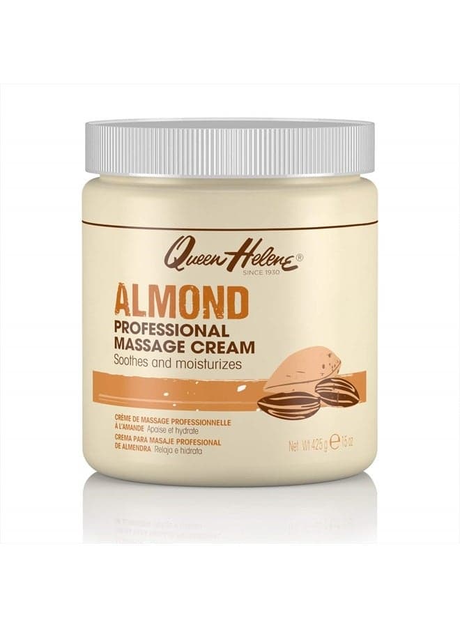Professional Massage Cream, Almond, 15 Oz (Packaging May Vary)