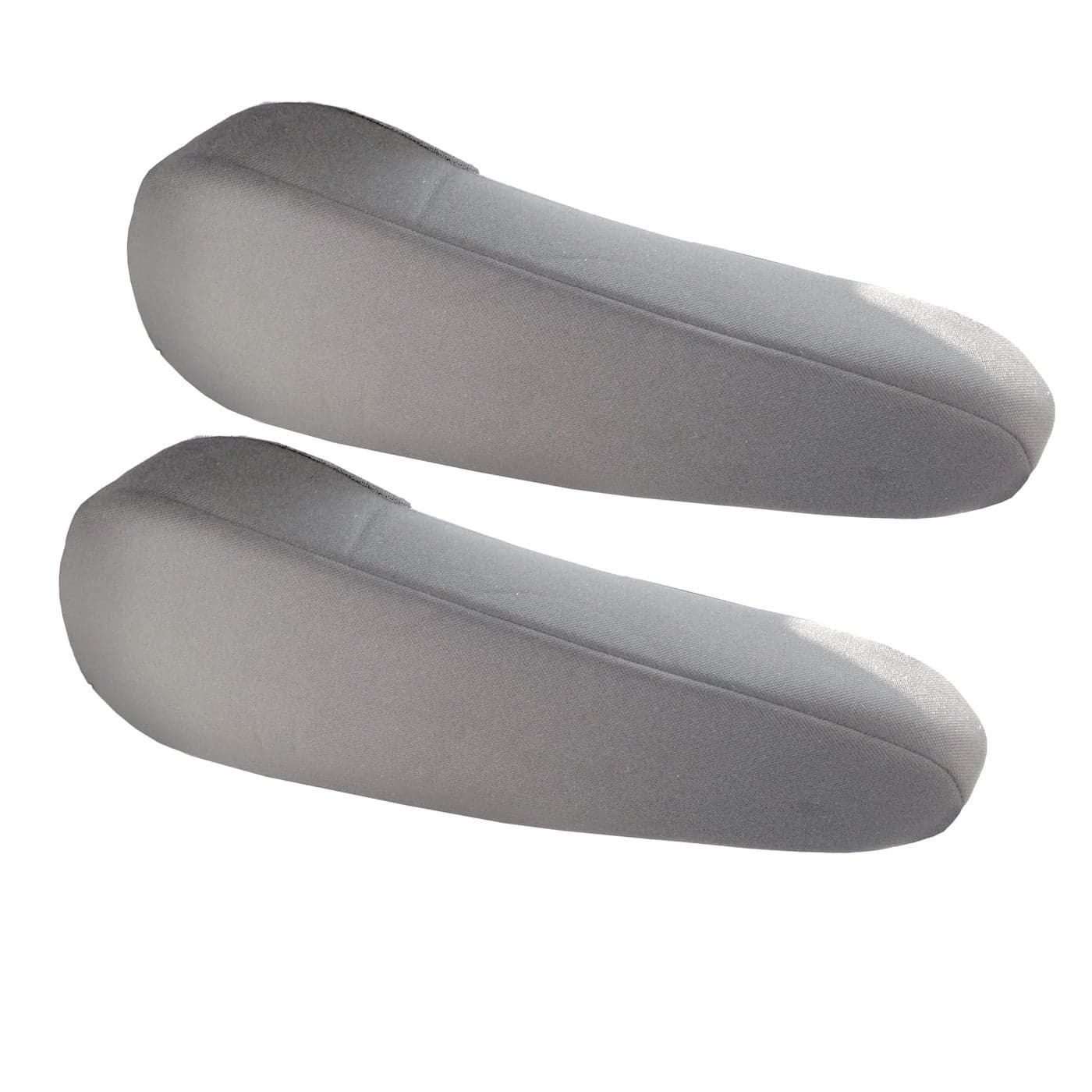 FH Group Flat Cloth Fabric Armrest Cover SemiUniversal Fit One Pair Gray