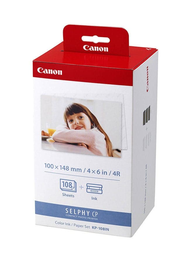 A6 SELPHY CP Color Ink/Paper Set KP-108IN a6